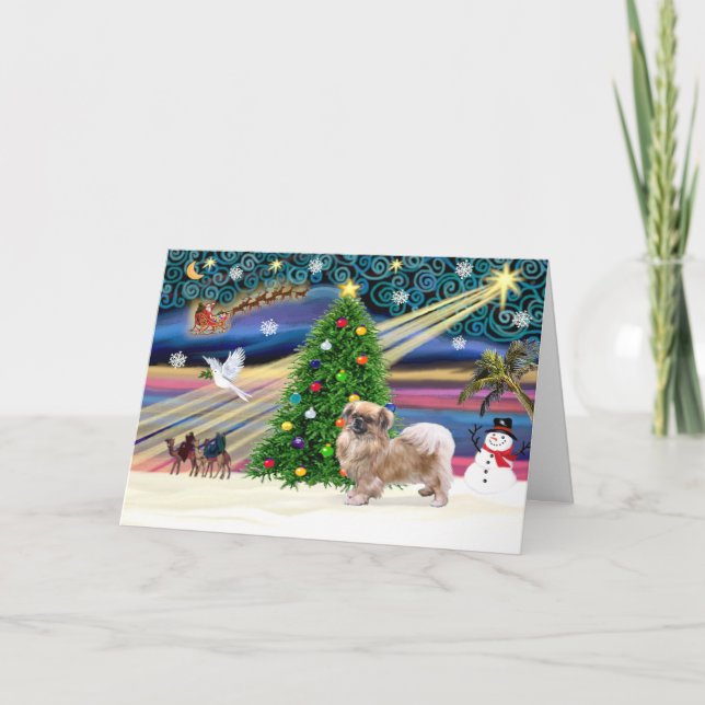 Cartes Pour Fêtes Annuelles La magie de Noël-Espagnol tibétain (Devant)