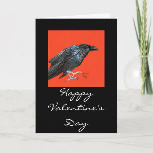 Cartes Pour Fêtes Annuelles La magie de Raven, Valentine'sDay heureux