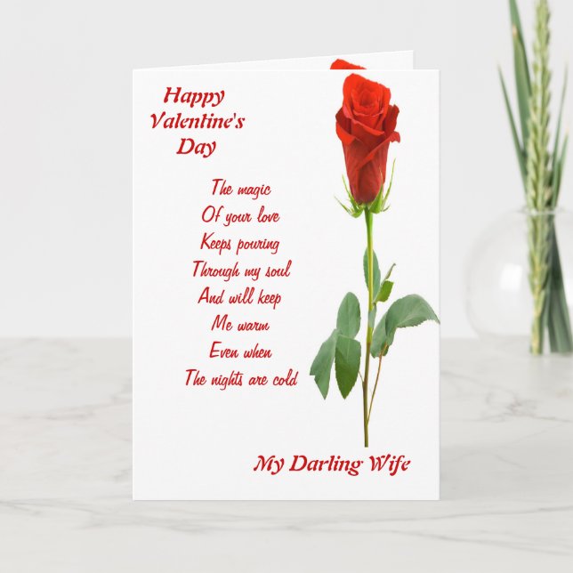 Cartes Pour Fêtes Annuelles La magie de votre femme amoureuse (Devant)