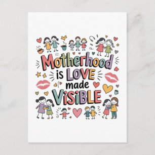 Cartes Pour Fêtes Annuelles La maternité est l'amour rendu visible