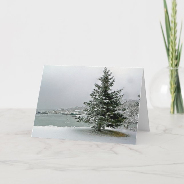 Cartes Pour Fêtes Annuelles La mer d'hiver (Devant)