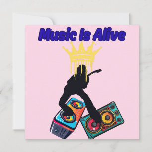 Cartes Pour Fêtes Annuelles La musique est vivante