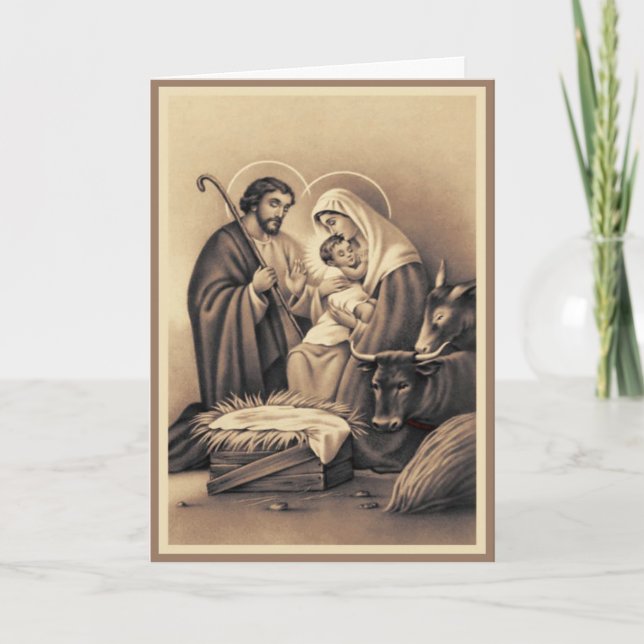 Cartes Pour Fêtes Annuelles La naissance (Devant)