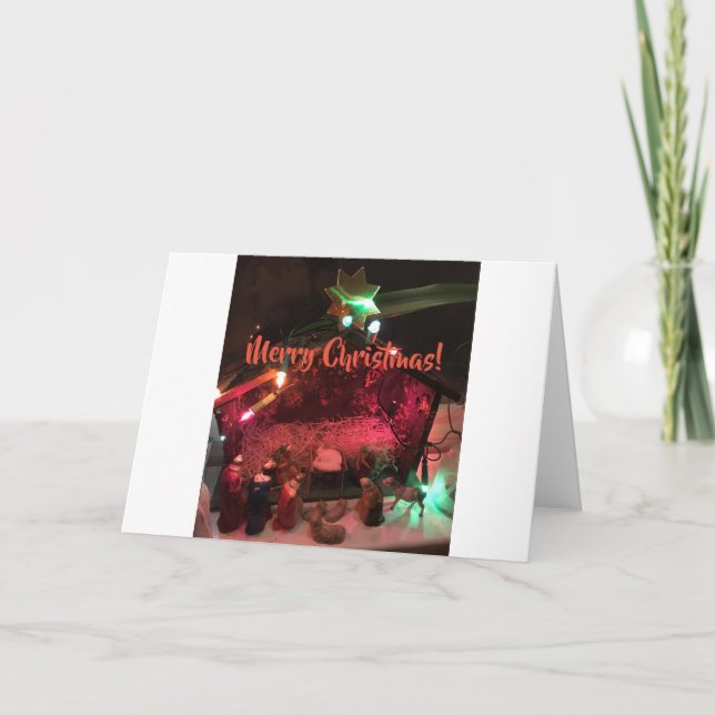 Cartes Pour Fêtes Annuelles La naissance de Jésus (Devant)