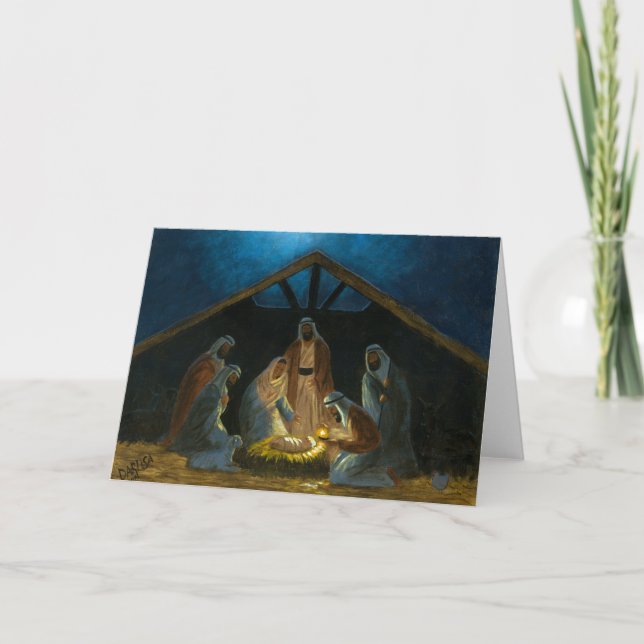 Cartes Pour Fêtes Annuelles La nativité (Devant)