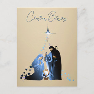 Cartes Pour Fêtes Annuelles La Nativité de l'Enfant Jésus Vœux de Noël