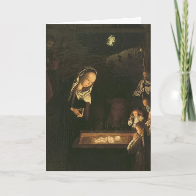 Cartes Pour Fêtes Annuelles La nativité la nuit (Devant)