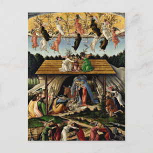 Cartes Pour Fêtes Annuelles La Nativité mystique de Botticelli