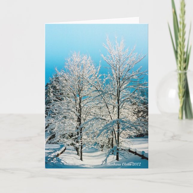 Cartes Pour Fêtes Annuelles La nature : Étang de Walden plein de divinité (Devant)