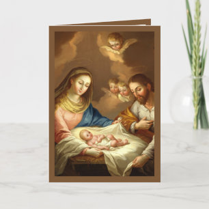 Cartes Pour Fêtes Annuelles La Navidad Nativité Religieux Espagnol Noël v2