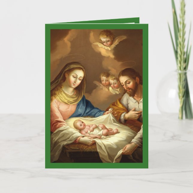 Cartes Pour Fêtes Annuelles La Navidad Nativité Religieux Espagnol Noël v3 (Devant)
