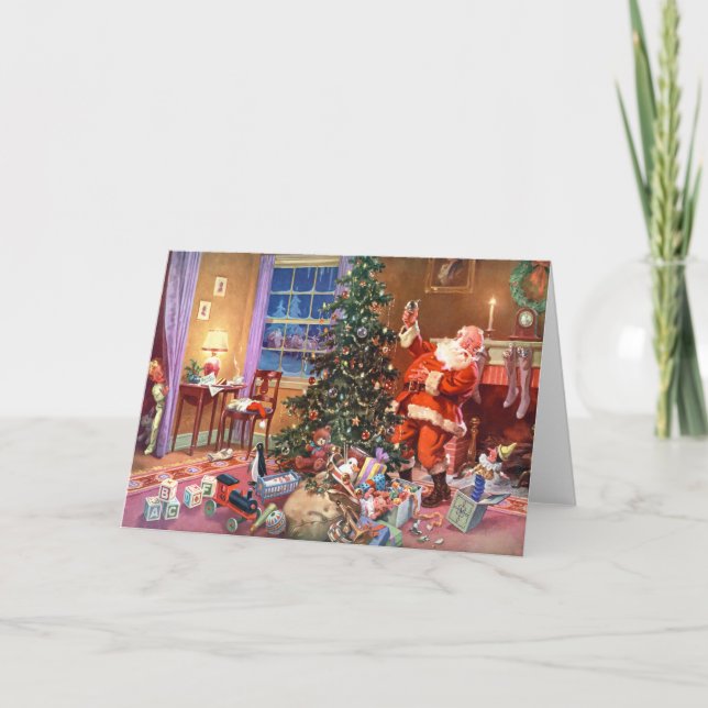 CARTES POUR FÊTES ANNUELLES LA NUIT AVANT NOËL (Devant)