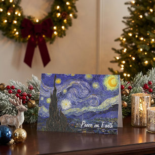 Cartes Pour Fêtes Annuelles La nuit étoilée de Van Gogh, Noël vintage