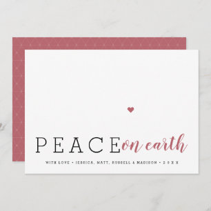 Cartes Pour Fêtes Annuelles La Paix Moderne Sur Terre 2 Photo