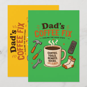 Cartes Pour Fêtes Annuelles La pause café de papa, un design de vie relaxante