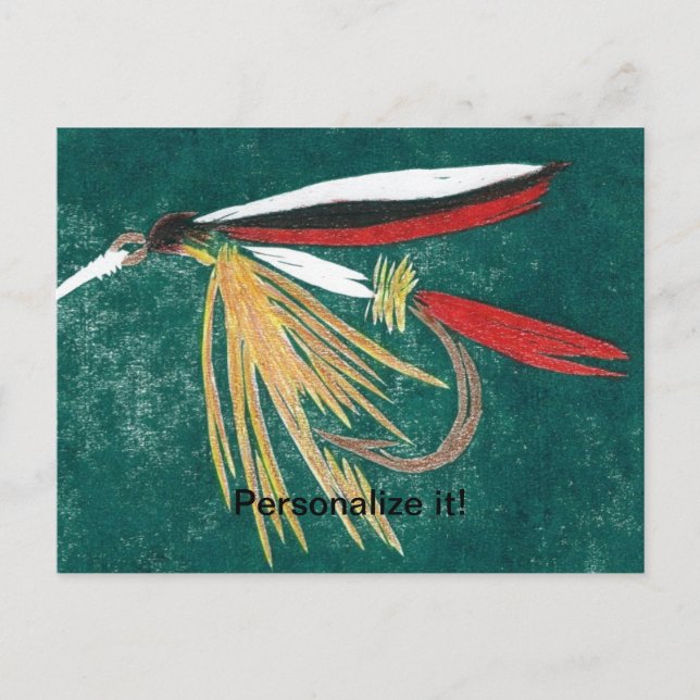 Cartes Pour Fêtes Annuelles La pêche à la mouche classique "Fin truite", l'art (Devant)