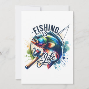 Cartes Pour Fêtes Annuelles La pêche cadeau Fisher est ma vie