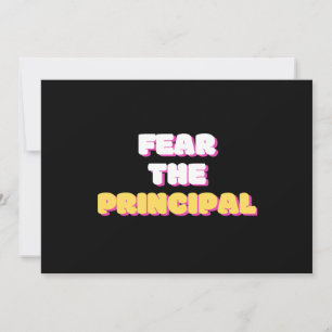 Cartes Pour Fêtes Annuelles La peur du principal