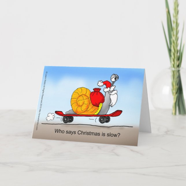 Cartes Pour Fêtes Annuelles La planche à roulettes de Père Noël (Devant)