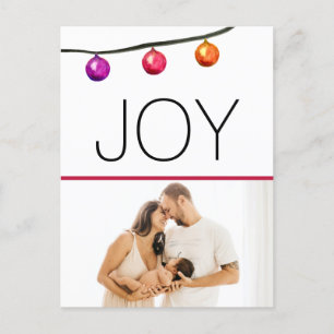 Cartes Pour Fêtes Annuelles La première naissance photo de Noël 2023 de Joy Ba