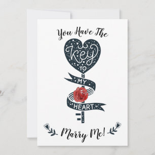 Cartes Pour Fêtes Annuelles La Proposition De Mariage De Jour Valentines La Cl