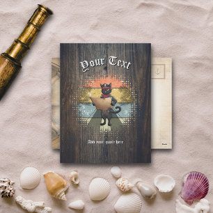 Cartes Pour Fêtes Annuelles La quête du coucher de soleil de Kitty Buccaneer