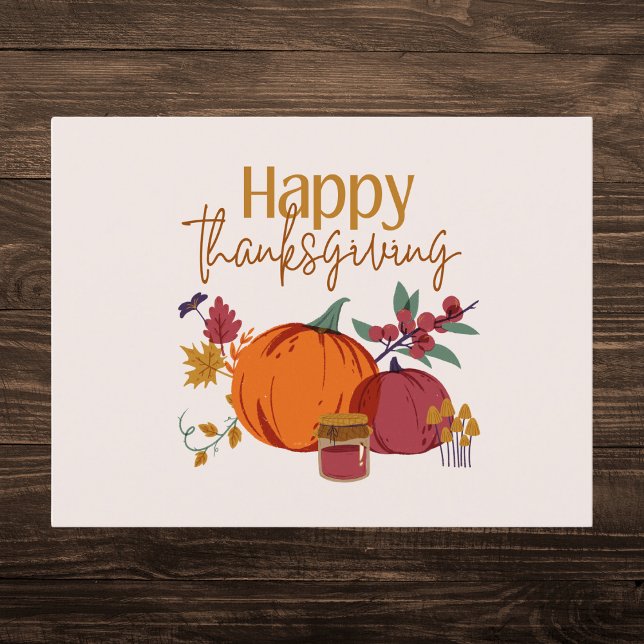 Cartes Pour Fêtes Annuelles La récolte d'automne Thanksgiving (Créateur téléchargé)
