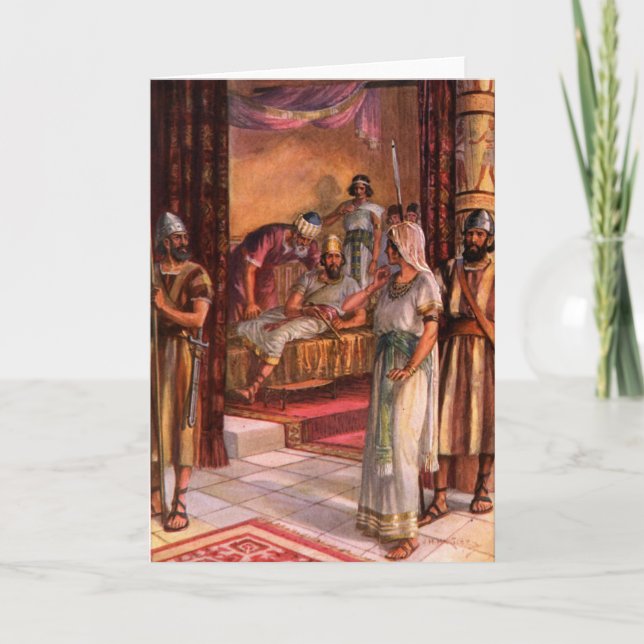 Cartes Pour Fêtes Annuelles La reine Esther et le roi (Devant)
