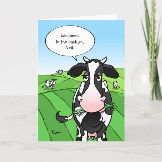 Cartes Pour Fetes Annuelles La Retraite Drole Carde Des Vaches A Pour Zazzle Fr