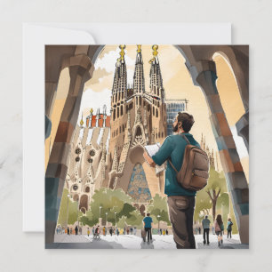 Cartes Pour Fêtes Annuelles La Sagrada Familia, Barcelone