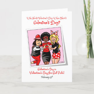Cartes Pour Fêtes Annuelles La Saint-Galentin 13 février Copines célèbrent les