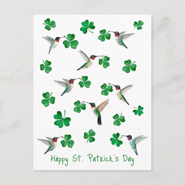 Cartes Pour Fêtes Annuelles La Saint-Patrick (Devant)