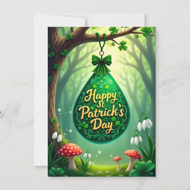 Cartes Pour Fêtes Annuelles La Saint-Patrick (Devant)