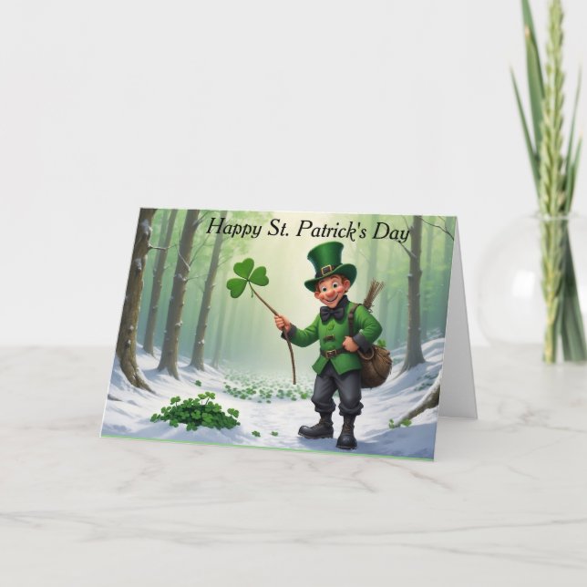 Cartes Pour Fêtes Annuelles La Saint-Patrick (Devant)