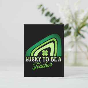 Cartes Pour Fêtes Annuelles La Saint-Patrick - Chanceux d'être un professeur A