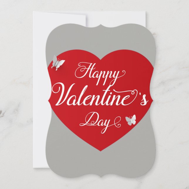 Cartes Pour Fêtes Annuelles la Saint-Valentin (Devant)