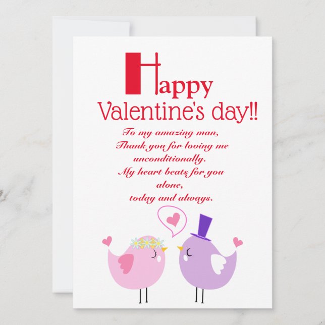 Cartes Pour Fêtes Annuelles la Saint-Valentin   (Devant)