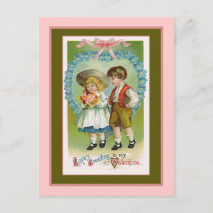 Cartes Pour Fêtes Annuelles La Saint Valentin à l'ancienne