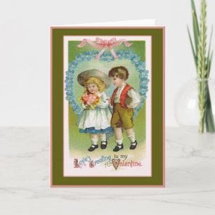 Cartes Pour Fêtes Annuelles La Saint Valentin à l'ancienne