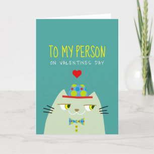 Cartes Pour Fêtes Annuelles La Saint-Valentin de chat