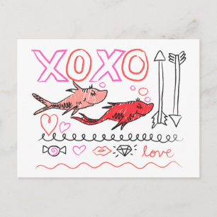 Cartes Pour Fêtes Annuelles La Saint-Valentin de Dr. Seuss Conception XOXO