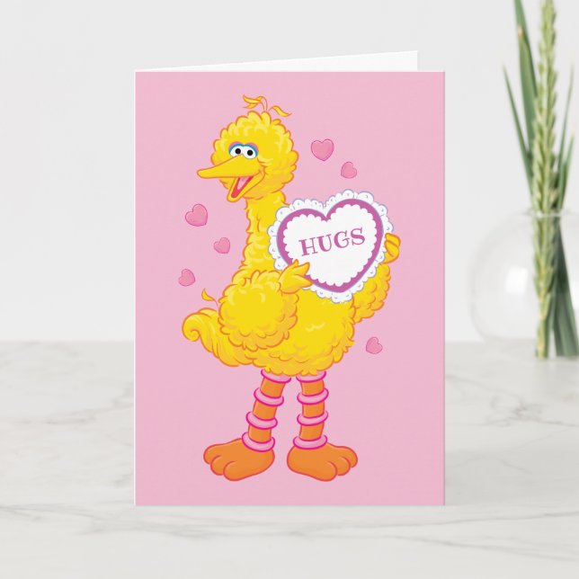 Cartes Pour Fêtes Annuelles La Saint-Valentin de Gros Oiseau (Devant)