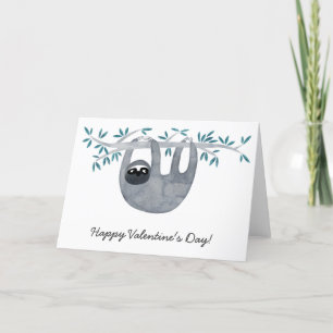 Cartes Pour Fêtes Annuelles La Saint-Valentin de la paresse