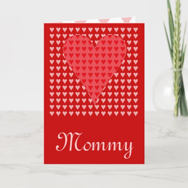 Cartes Pour Fêtes Annuelles La Saint-Valentin de maman (Devant)
