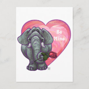 Cartes Pour Fêtes Annuelles La Saint-Valentin des éléphants