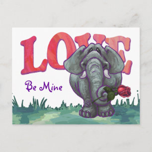 Cartes Pour Fêtes Annuelles La Saint-Valentin des éléphants