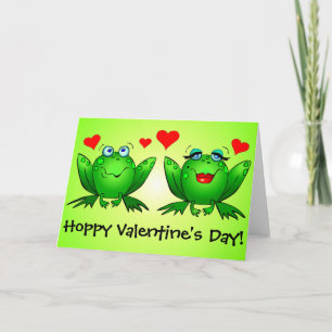 Cartes Pour Fêtes Annuelles La Saint-Valentin des grenouilles mignonnes et drô