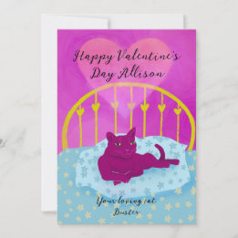 Cartes Pour Fêtes Annuelles La Saint Valentin du chat