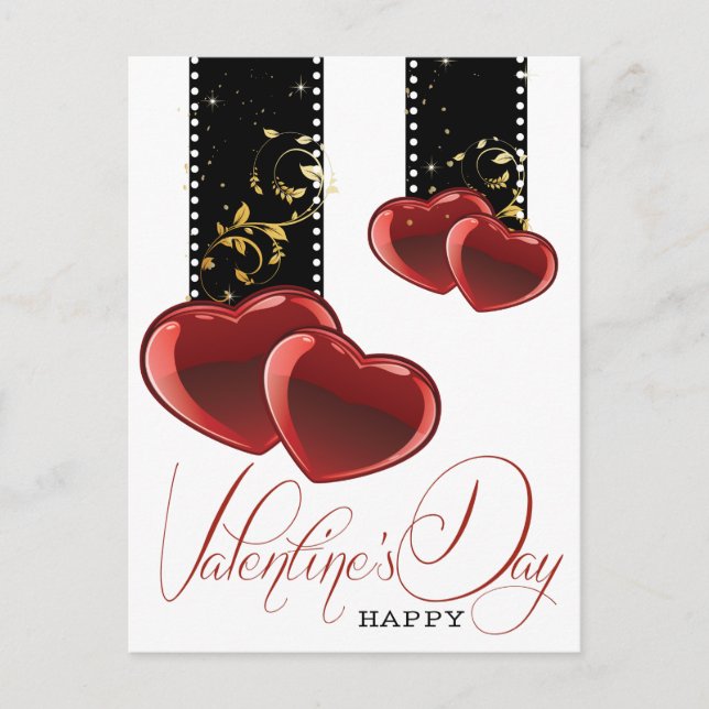 Cartes Pour Fêtes Annuelles La Saint-Valentin élégante (Devant)
