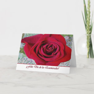 Cartes Pour Fêtes Annuelles La Saint-Valentin espagnole, rouge a couvert de